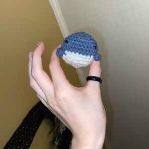 Handmade Crochet Stuffed Whale